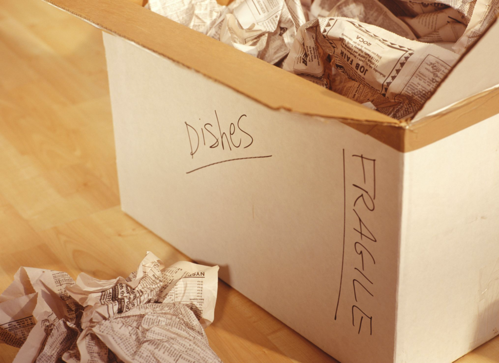 get organized after a move - how to organize your home after  moving, moving boxes